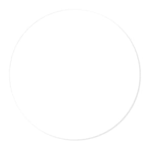 Sousplat 25cmx25cm - Cria Arte Laser Branco