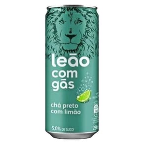 Chá Preto Com Limão Com Gás Leão Iced Tea 290Ml 6 Latas