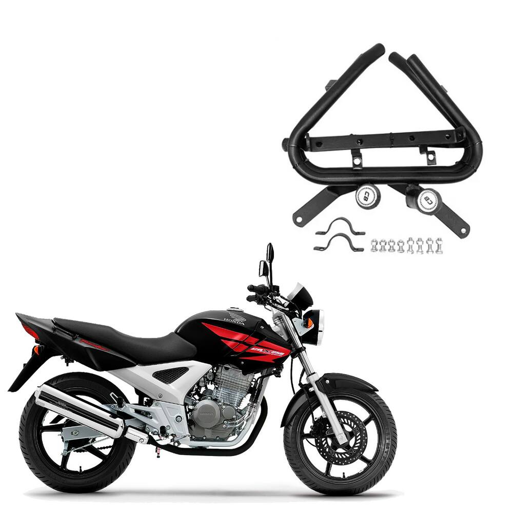 Protetor De Motor E Carenagem Cbx 250 Twister Com Pedaleira