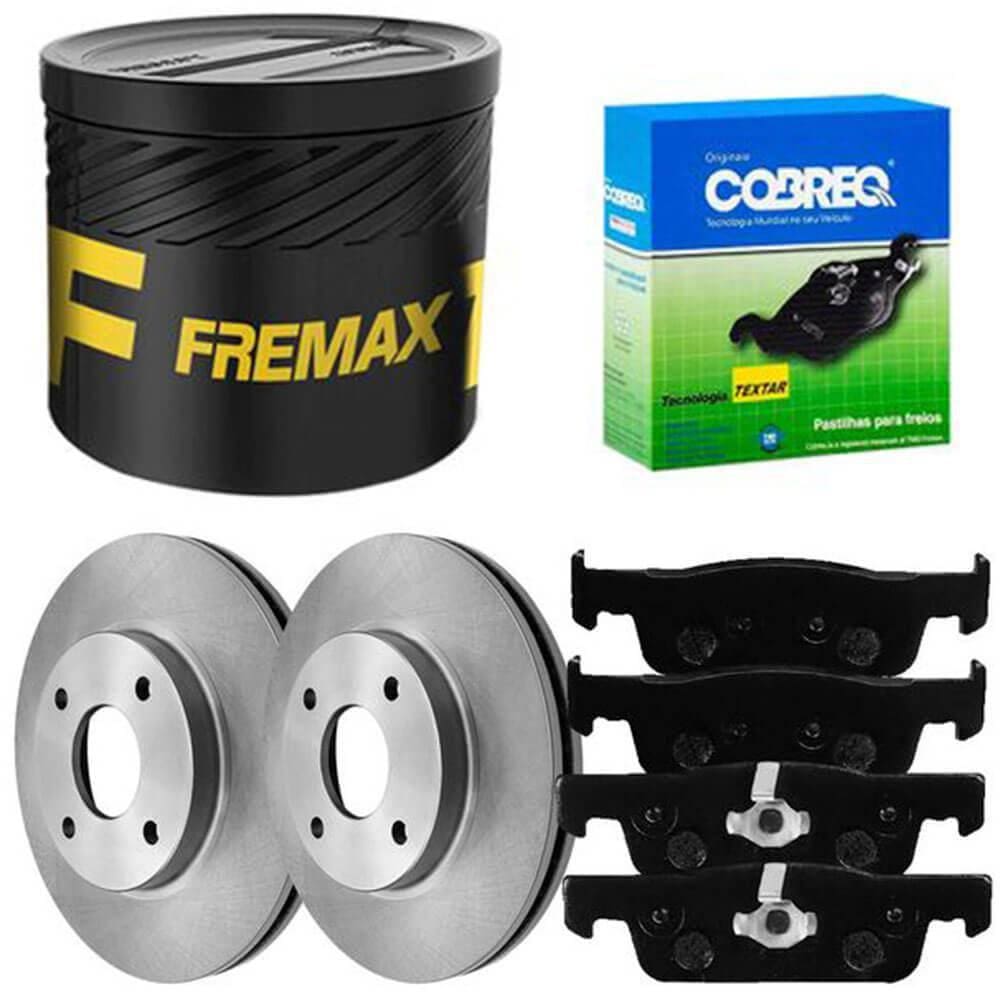 Kit Pastilha Disco Diant Ventilado Sandero 1.0 1.6 14 a 20