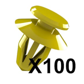 Kit 100 Grampos Presilhas Forro Da Porta Polo 97 98 99 2000 2001 2002