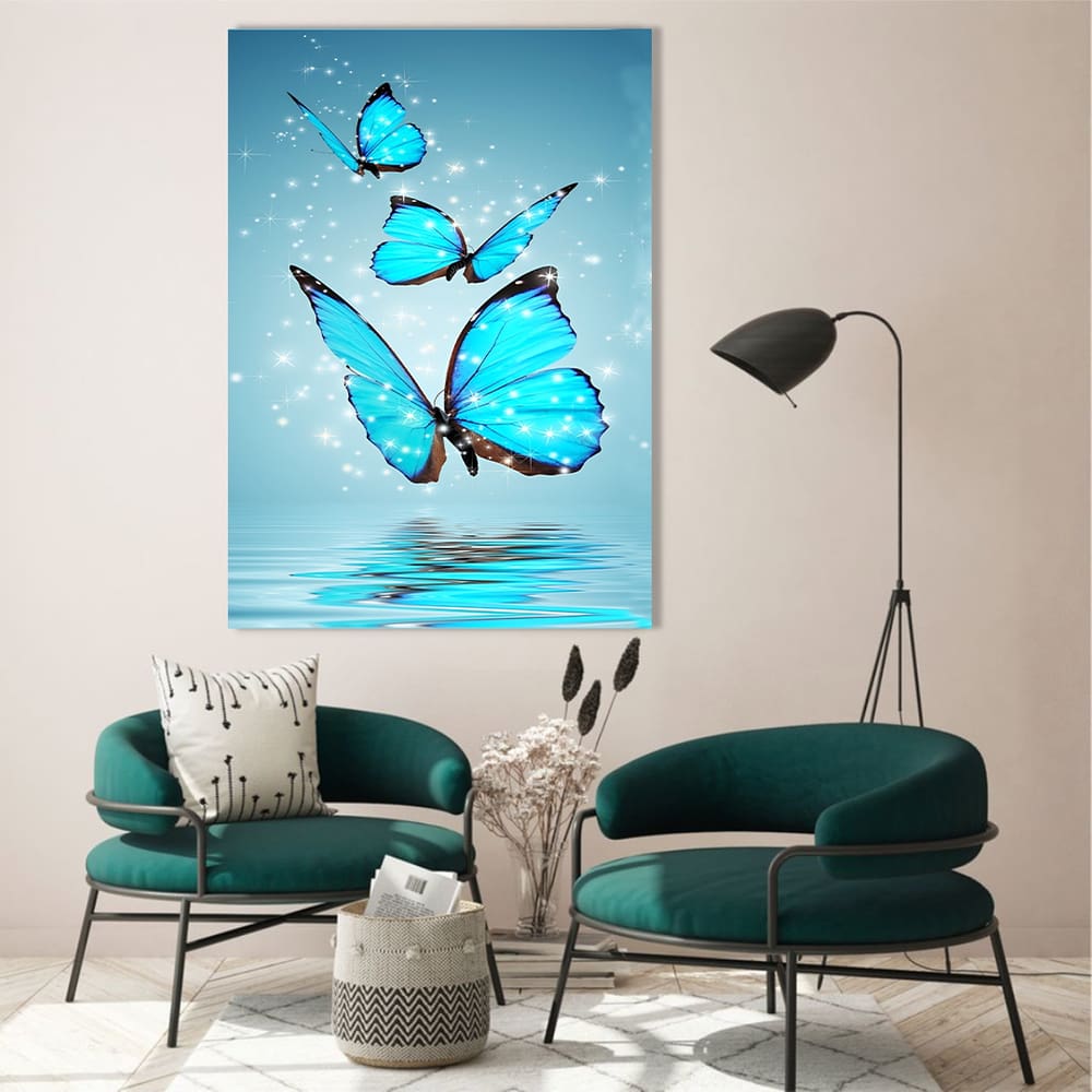 Quadro Borboletas Azuis