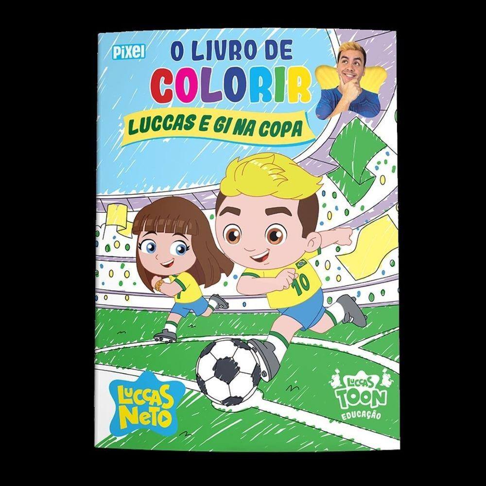 Livro de colorir Luccas e Gi no Circo