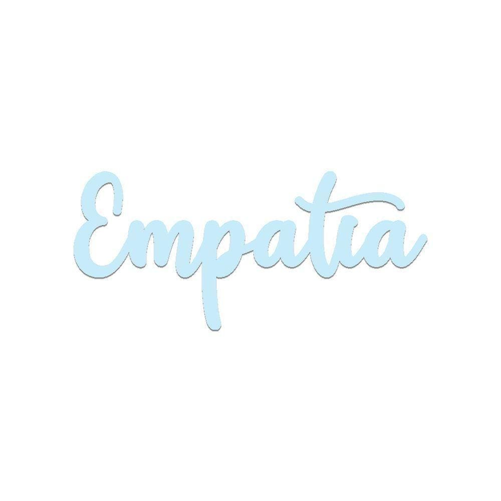 Arte Empatia 35cmx16cm - Cria Arte Laser Azul Claro