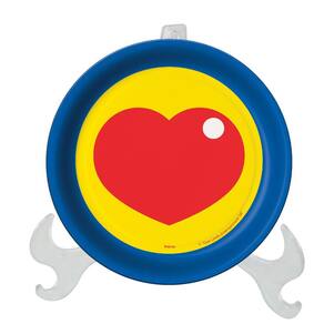 Pratos Descartáveis Plim Plim Um heroi do Coração 8 Un.