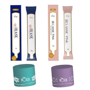Kit Refil Volia Gel Base + Gel Classic Pink 14G + 2 Potes