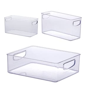 Kit de Organizadores para Lavanderia Cristal Diamond - 3 pçs