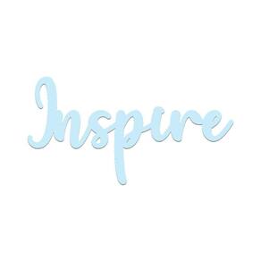 Arte Inspire 35cmx18cm - Cria Arte Laser Azul Claro