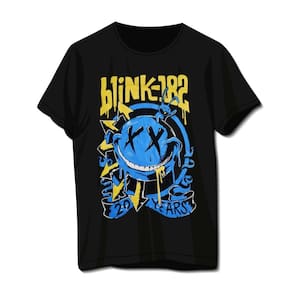 Camiseta de Rock Blink 182 Unissex Preta