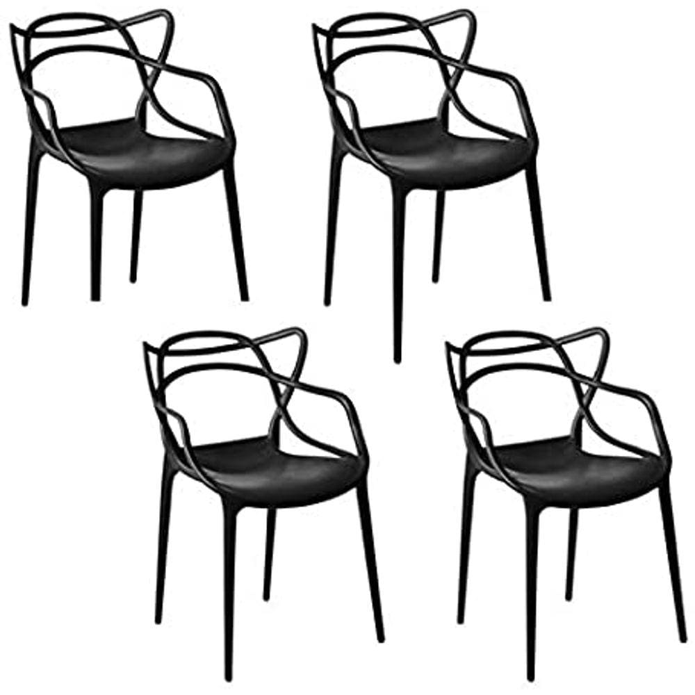 Kit - 4 X Cadeiras Allegra - Preto