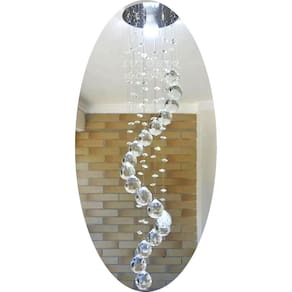 Lustre Espiral De Cristal Para Lavabo/ Cabeceira De Cama