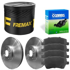 Kit Pastilha Disco Dianteiro Ventilado Captur 2017 a 2021 Co