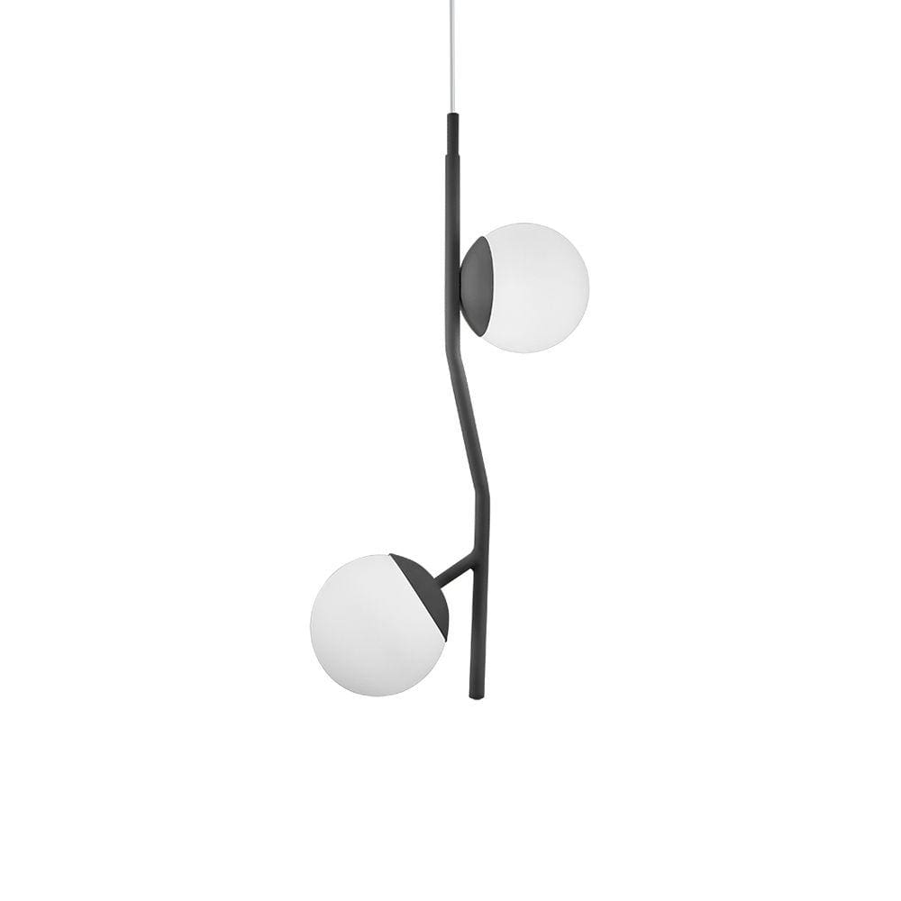Lustre Pendente Blumenau Flora Vertical G9 Bivolt Preto