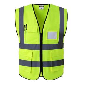 Colete Faixa Sinalizador Kit 50 Uni Refletivo Segurança Trabalho Epi Fluorescente