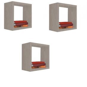 Kit 3 Nicho Decorativo 20x20x15cm Madeirado Mdf