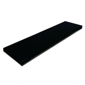 Prateleira Simples Preta 70X15Cm Com Suporte Mdf