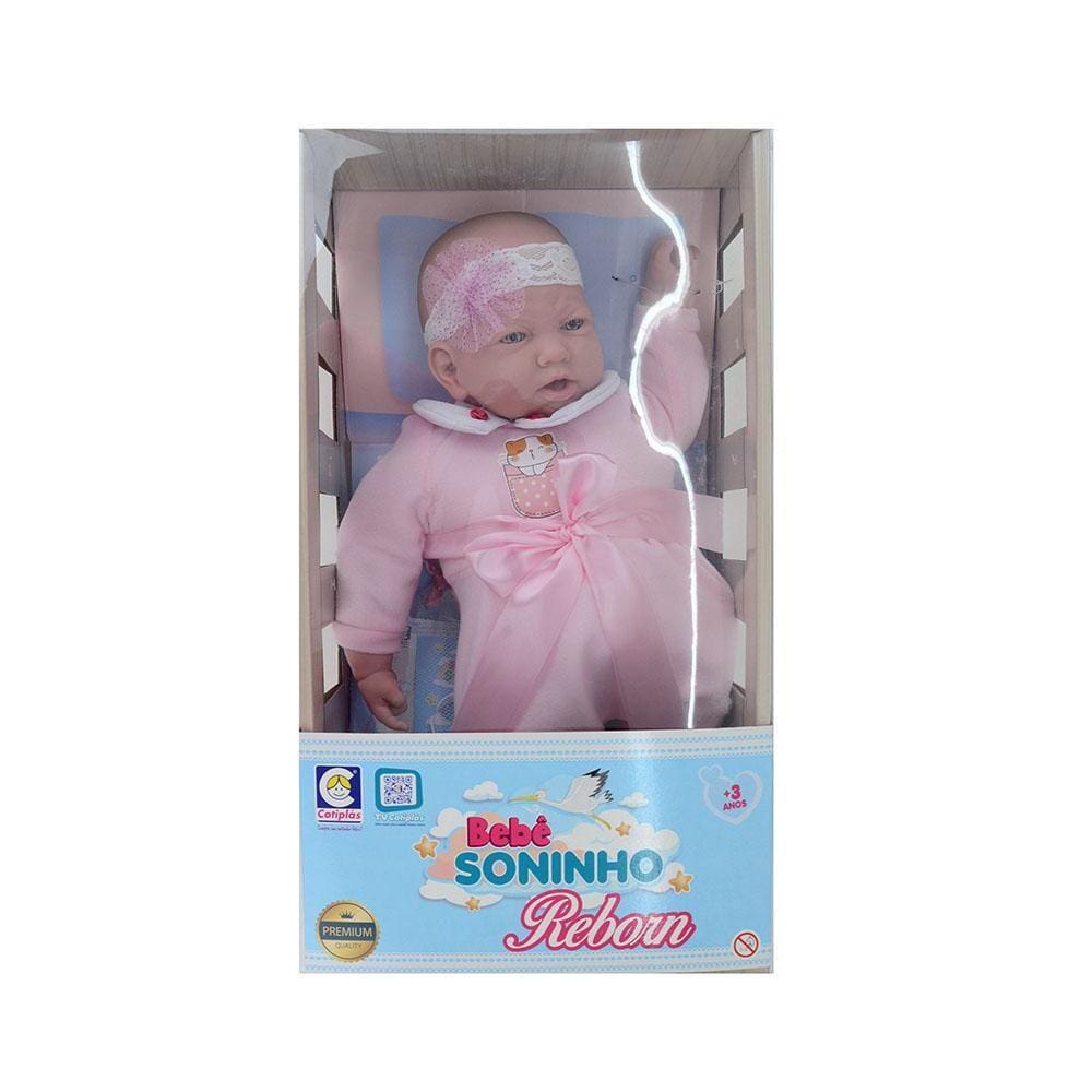 Boneca Bebe Sweetie Reborn (r) Raposinha Silicone Doll- 48cm