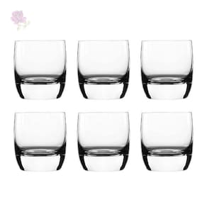 Jogo de Copos Jazz para Whisky em Cristal 6 Peças 390ml