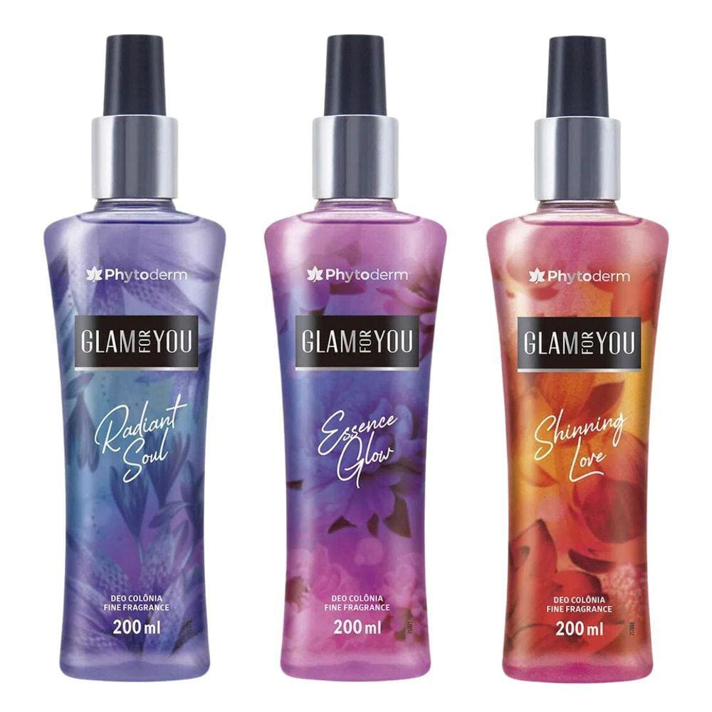 Kit Deo Colônia Phytoderm Glam For You 200Ml C/3