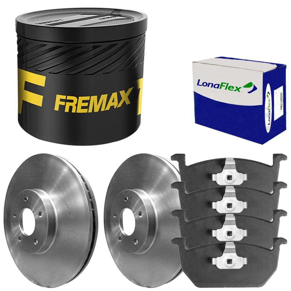 Kit Pastilha Disco Dianteiro VW T-Cross TSI Fremax Lonaflex