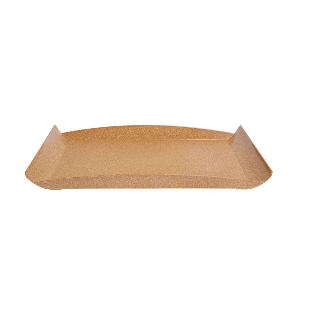 Bandeja Zen Petisqueira 34X18cm Travessa Marrom Claro