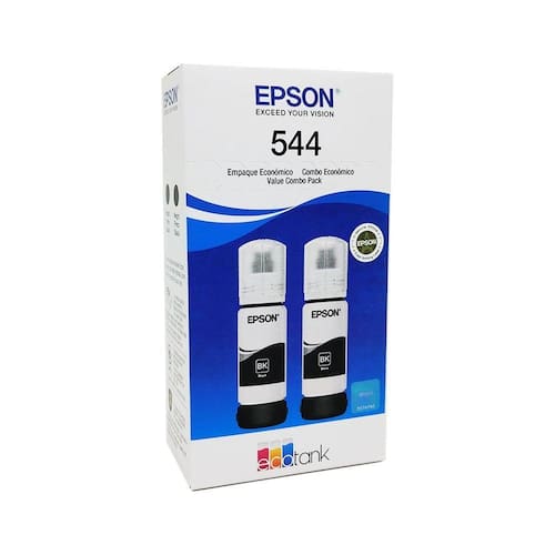 imagem-Kit Refil De Tinta Epson 544, 2 Garrafas De Tinta Preta, 65ml - T544120-2p
