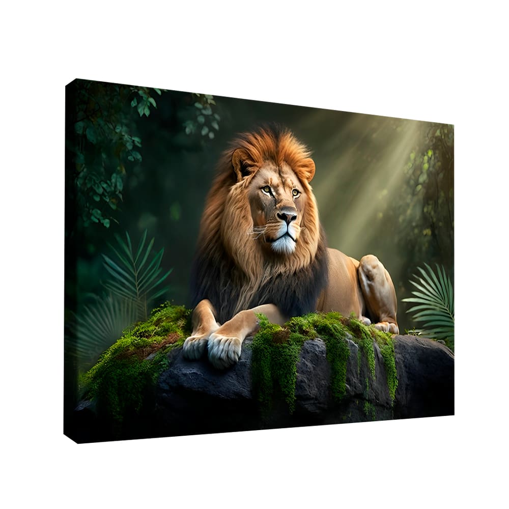 Quadro Leão Selvagem -- BR ARTES Grande 118x78