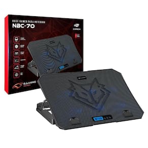 Base P/ Notebook Gamer C3tech Nbc-70bk, 15.6", 6x Fans, Usb 2.0, Preto