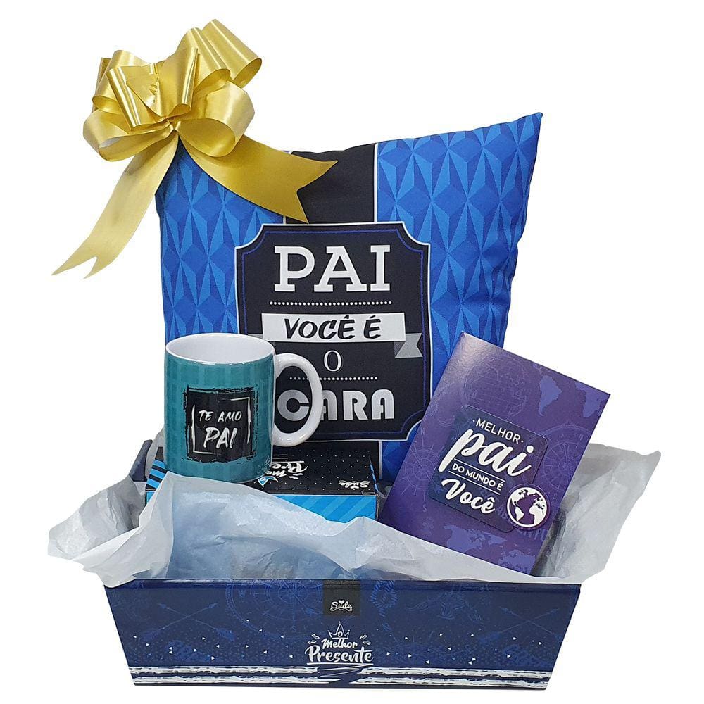 Presente Para Pai Cesta De Presente Almofada E Caneca Papai