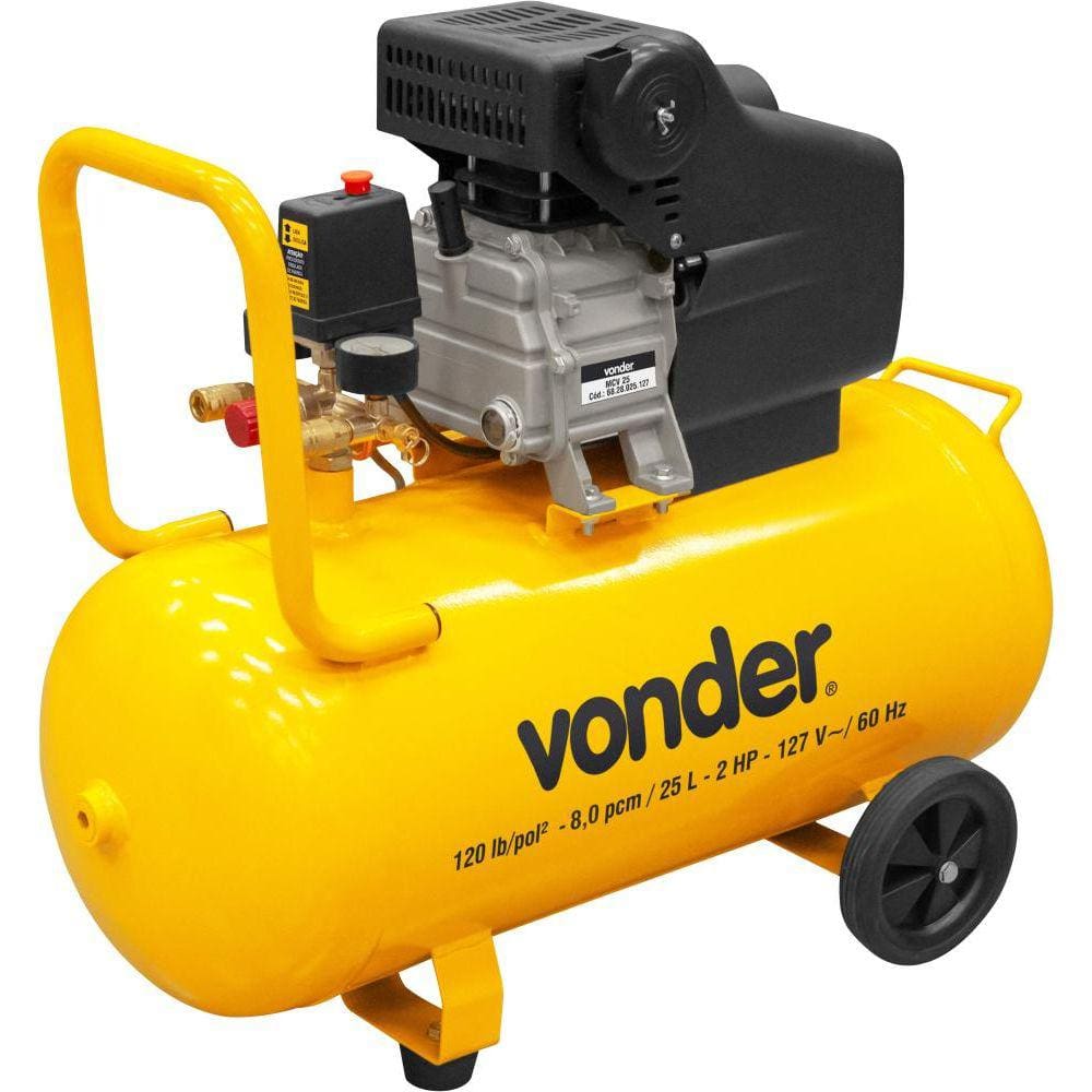 Motocompressor de ar 25 litros 2hp MCV25 - Vonder