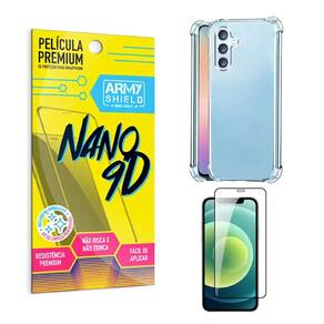 Kit Capinha Anti Shock Samsung A34 + Película Indestrutivel 9D Armyshield