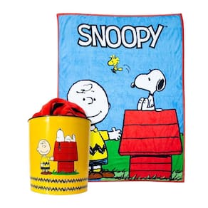 Kit Manta + Balde Pipoca Snoopy - Zona Criativa