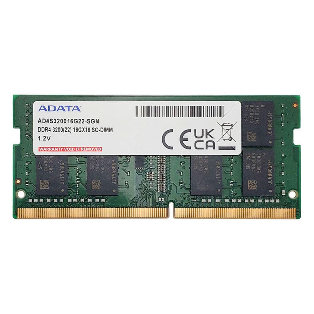 Memória para Notebook 16GB Adata, DDR4, 3200MHz, CL22 - AD4S320016G22-SGN