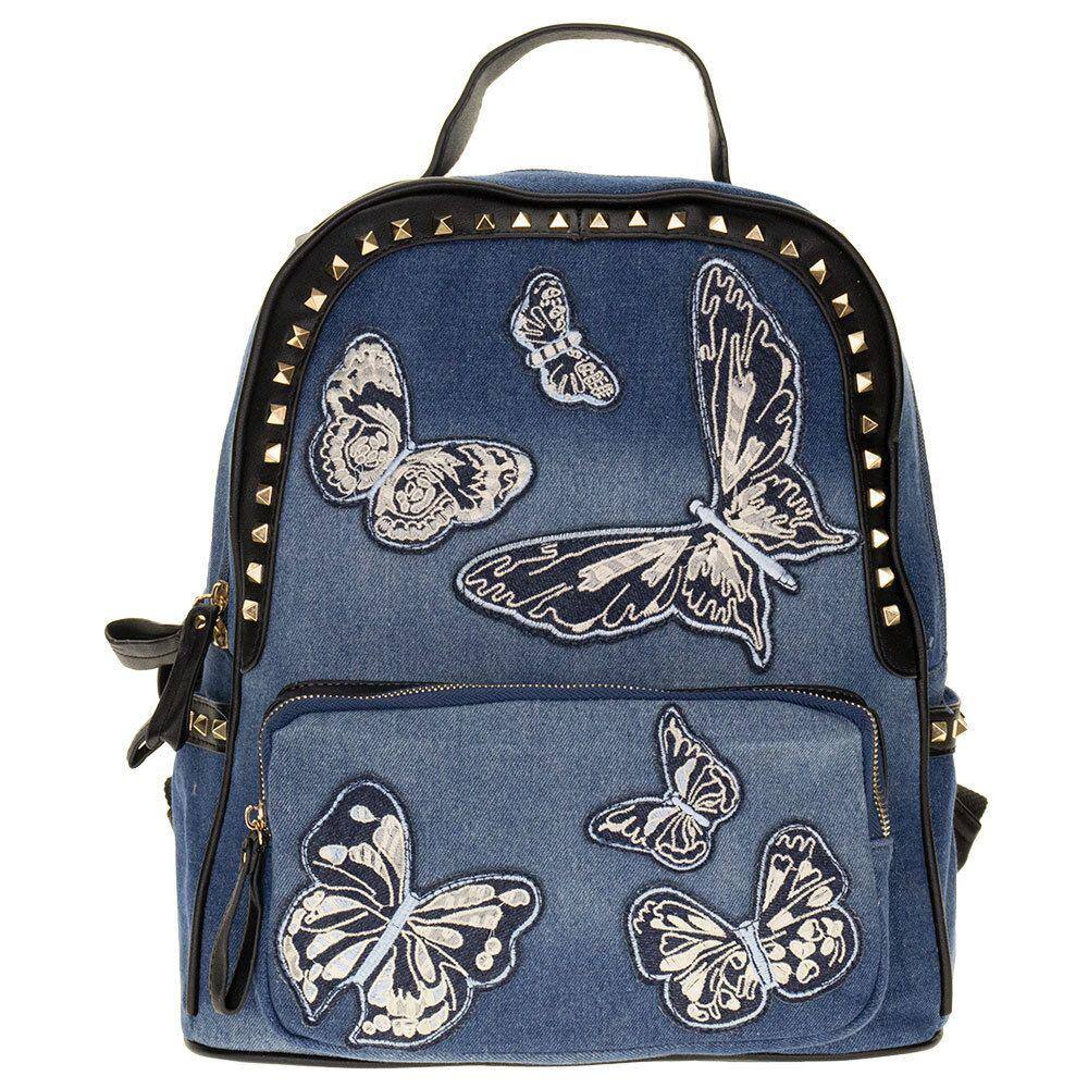 Mochila feminina seanite jeans hot sale céu