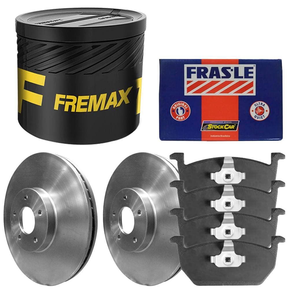 Kit Pastilha Disco Dianteiro VW T-Cross Fremax Fras-le