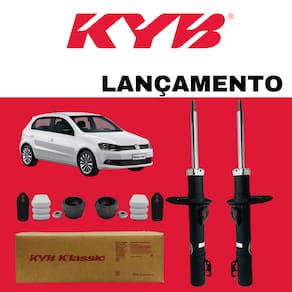 Par Amortecedor Linha Klassic Kayaba Dianteiro Vw Gol 2009 A 2022 + Kit Batente