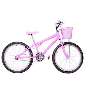 Bicicleta Infantil Feminina Aro 24 Aero Cor Rosa