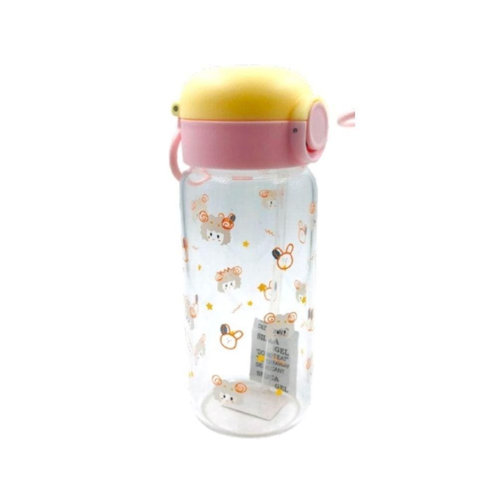 Garrafa De Vidro Infantil com Bico de Silicone 480ML