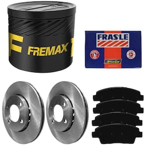 Kit Pastilha Disco Dianteiro Ventilado HB20 Fremax Fras-le