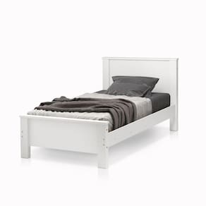 cama solteiro estilo moderna, pés de madeira - lancamento