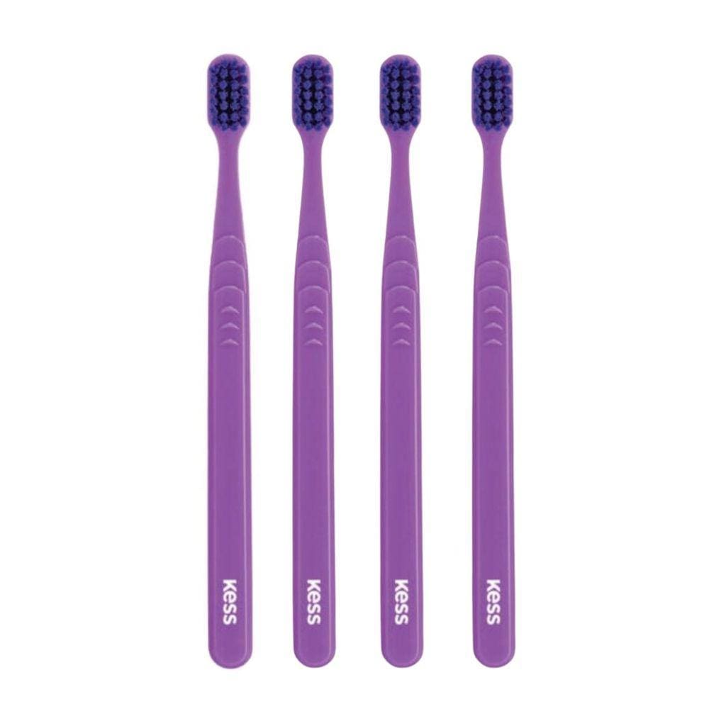 Kit Escova Dental Extra Macia Kess Pro Belliz Roxo C/4