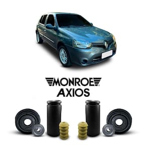 2 Kit Batente Coxim Dianteiro Renault Clio 2015 16