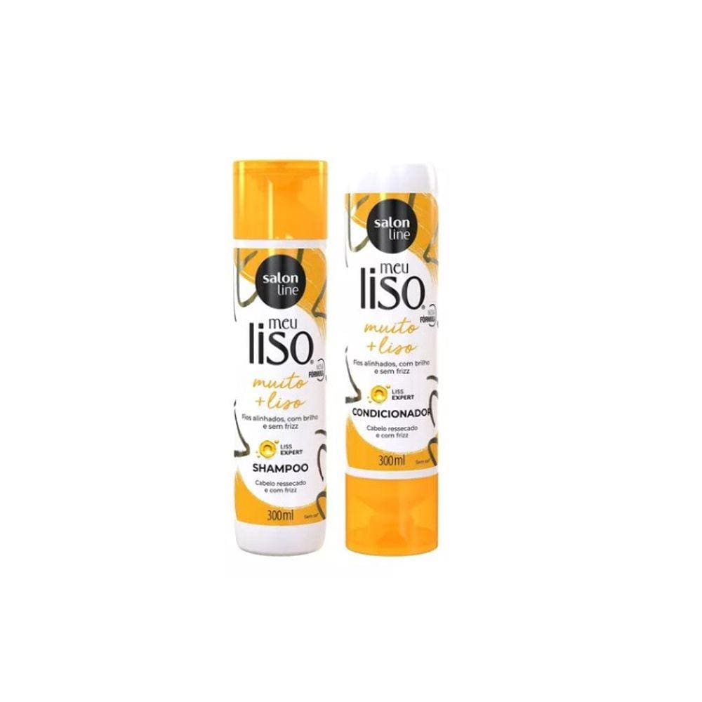 Kit Salon Line Meu Liso Muito+liso Sh+Cond 300Ml