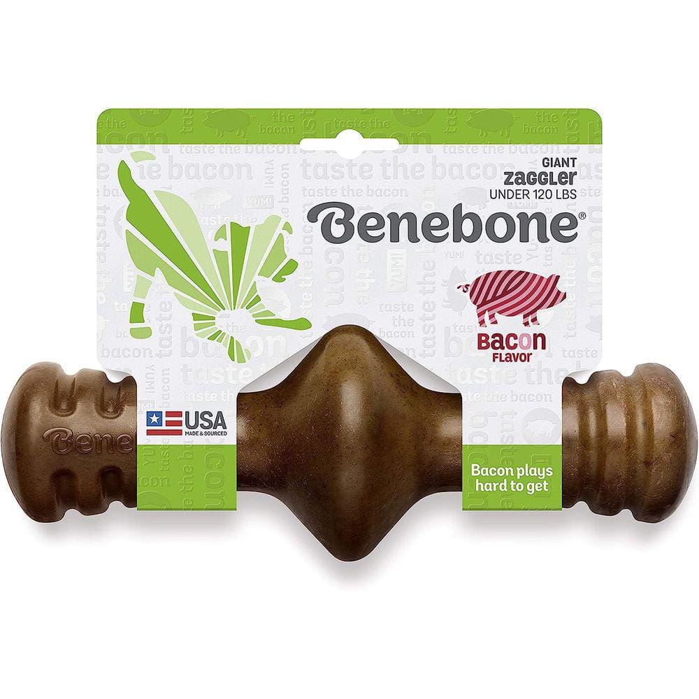 Brinquedo Roer Benebone Zaggler Bacon Para Cães Extra Grande