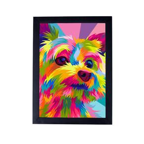 Lindo quadro poster pet cachorrinho psicodelico P8375