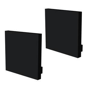 Kit Acessórios Taschibra Para Perfil Sobrepor 2,3x2,4cm Apex 24 Preto