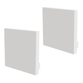 Kit Acessórios Taschibra Para Perfil Sobrepor 3,5x35cm Spire 35 Branco