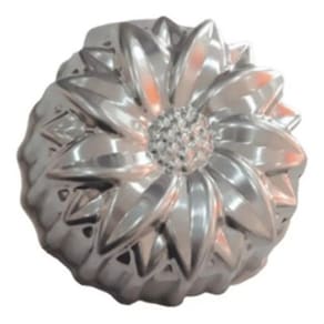 Forma Decorada Girassol 18x8cm Em Alumínio Média Caparroz 1379 Lançamento