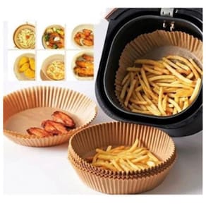 Forro De Papel Descartável P/ Air Fryer Com 10 Peças 20cm