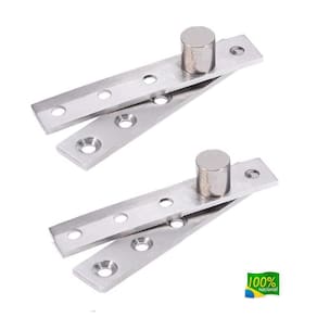 Jg Dobradiça Pivotante Inox Giratória 360° Para Móveis Planejados, Portas Estreitas e Portas Invisíveis em Painéis